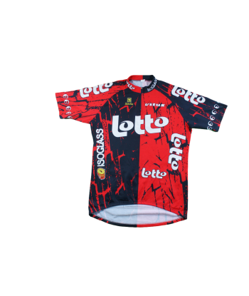 Maillot vélo rétro Sibille Vitus Lotto Amélioration de cerveau avec