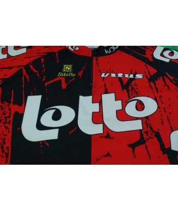 Maillot vélo rétro Sibille Vitus Lotto Amélioration de cerveau avec