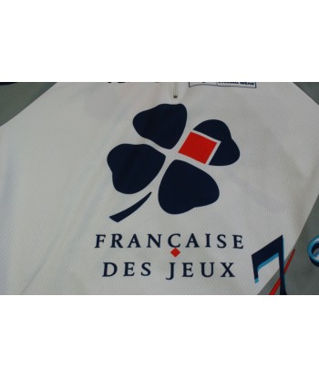 Maillot vélo vintage Française des jeux Gitane Shimano rembourrage situé sous