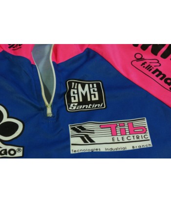 Maillot cyclisme vintage Lampre Colnago Santini chez Cornerstreet bien 