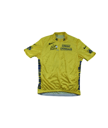 Maillot vélo rétro jaune Nike Tour de France Crédit Lyonnais Comparez plus de prix