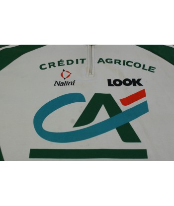 Maillot cyclisme vintage Crédit Agricole Nalini Look de technologie