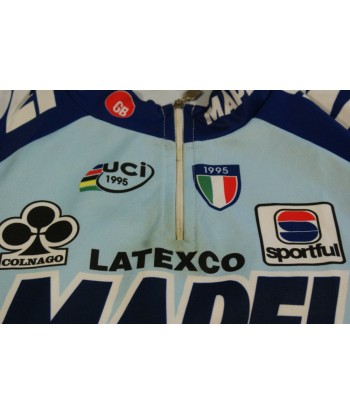 Maillot vélo rétro Latexco Colnago Sportful UCI 1995 Mapei hantent personnes