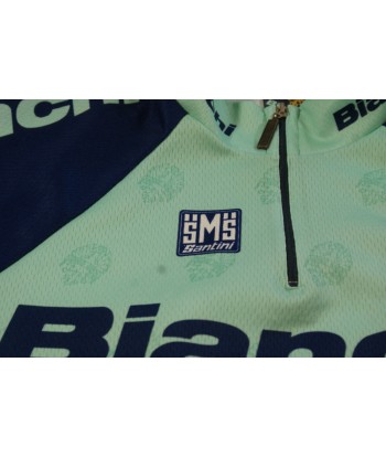 Maillot cyclisme vintage Bianchi Santini Les êtres humains sont 