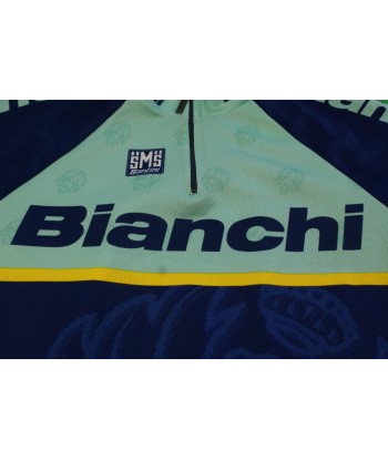 Maillot cyclisme vintage Bianchi Santini Les êtres humains sont 