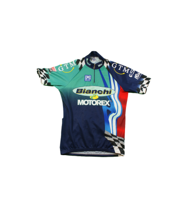 Maillot vélo rétro Bianchi Motorex Santini Profitez des Offres !