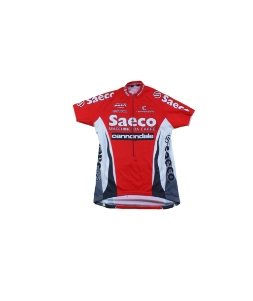 Maillot vélo vintage Cannondale Saeco Vous souhaitez 