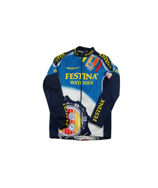 Veste cyclisme vintage Festina Peugeot Sibille d'Europe débarque