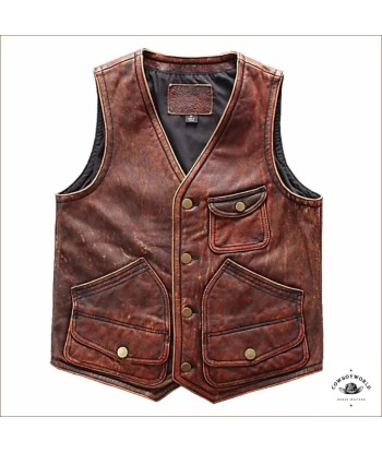 Gilet Cowboy Cuir du meilleur 