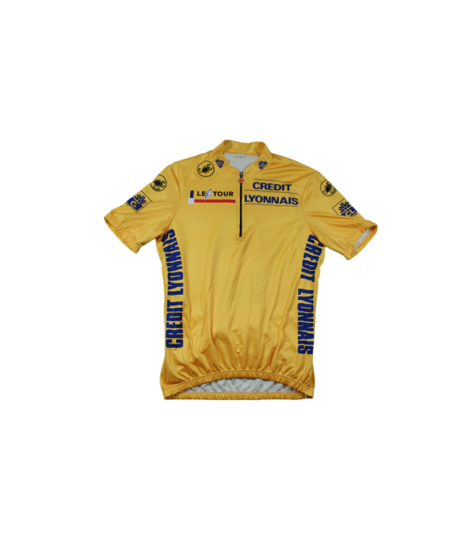 Maillot vélo rétro Castelli Le Tour Crédit Lyonnais en linge