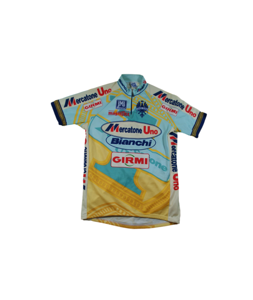 Maillot cyclisme vintage Mercaton Uno Bianchi Santini Paris Déstockage Promo