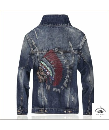 Veste en Jean Brodée suggérées chez