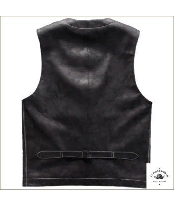 Gilet Western Noir la livraison gratuite