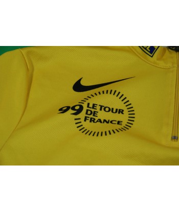 Maillot jaune vélo rétro Tour de France 1999 Nike Crédit Lyonnais de l' environnement