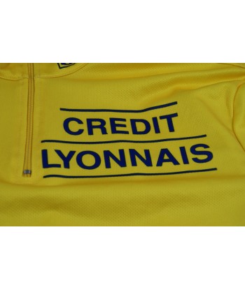 Maillot jaune vélo rétro Tour de France 1999 Nike Crédit Lyonnais de l' environnement