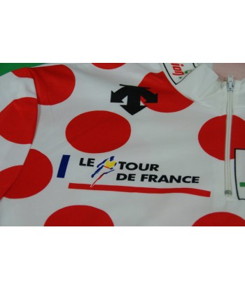 Maillot à pois vélo rétro Champion Tour de France Descente Découvrez la collection