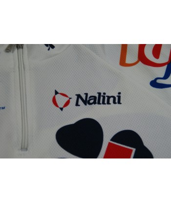 Maillot vélo rétro Française des Jeux Nalini Lapierre pour bénéficier 