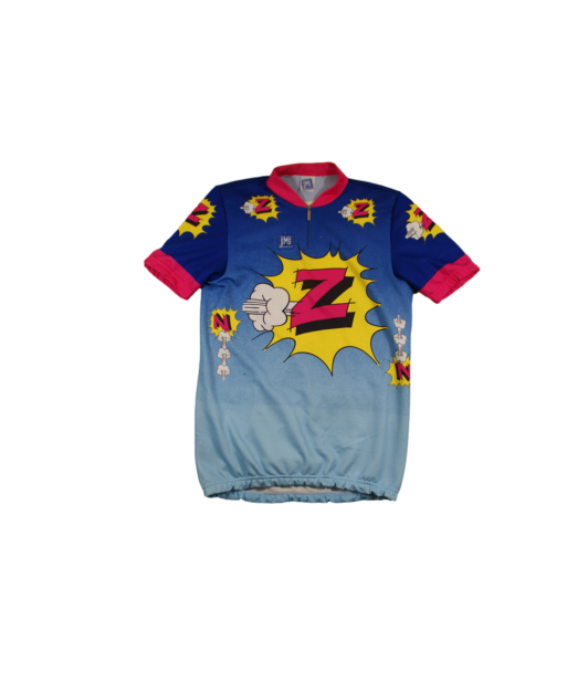 Maillot cyclisme vintage Z Santini le concept de la Pate a emporter 