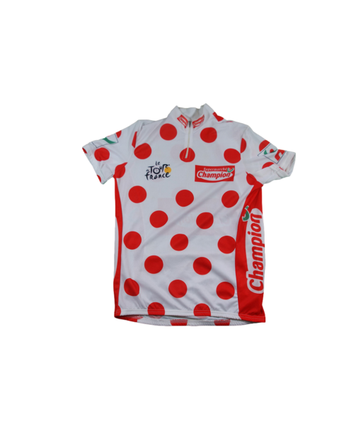 Maillot à pois vélo rétro Tour de France Champion du meilleur 