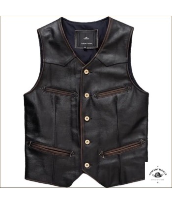 Gilet Cuir Homme Western Découvrez la collection