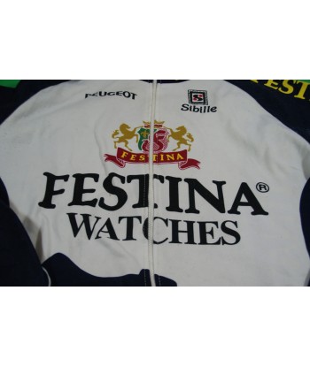 Veste vélo vintage Festina Peugeot Sibille pas chere