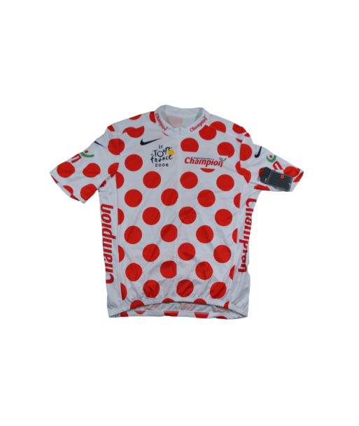 Maillot à pois vélo vintage Tour de France 2006 Nike Champion livraison gratuite