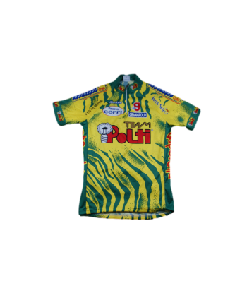 Maillot cyclisme vintage Team Polti Santini pas cheres