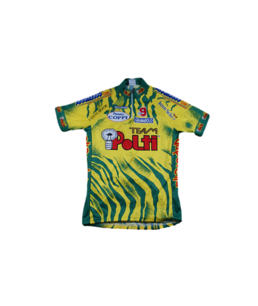 Maillot cyclisme vintage Team Polti Santini pas cheres