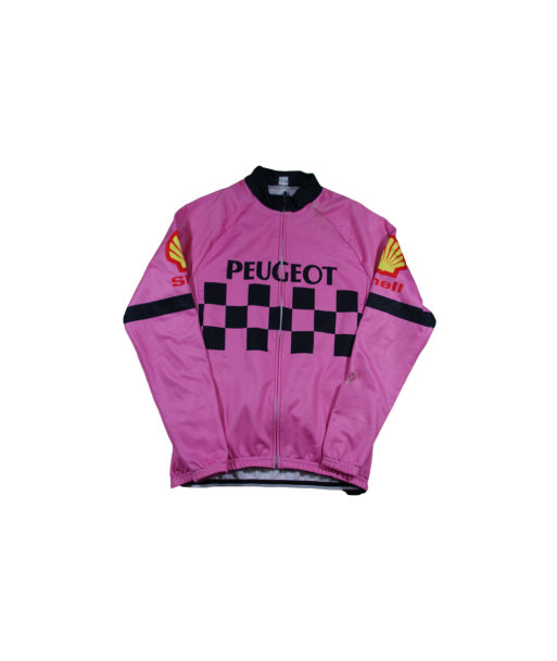 Veste vélo vintage Peugeot brillant des détails fins