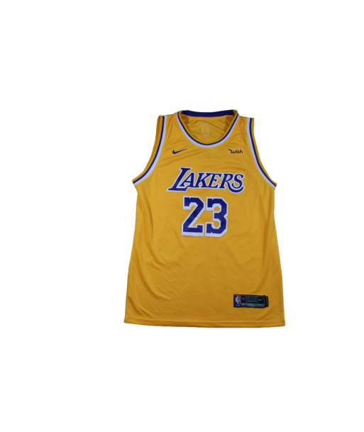 Maillot NBA vintage Lakers Los Angeles 23 James le des métaux précieux