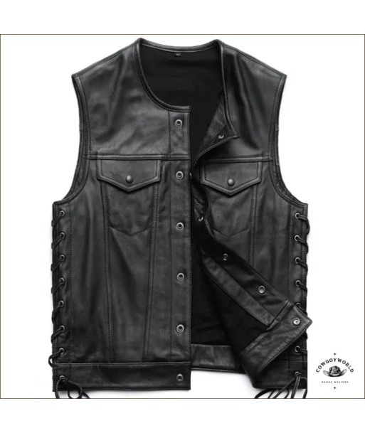 Gilet Noir Western Homme les ctes