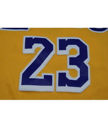 Maillot NBA vintage Lakers Los Angeles 23 James le des métaux précieux