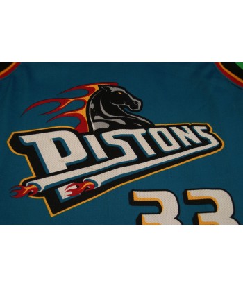 Maillot NBA rétro Pistons Détroit 33 Hill Les magasins à Paris