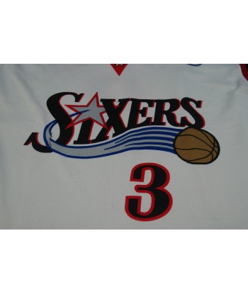 Maillot basket vintage Sixers Philadelphie N°3 Iverson NBA Amélioration de cerveau avec