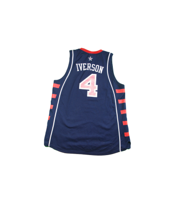 Maillot basket rétro USA N°4 Iverson en ligne