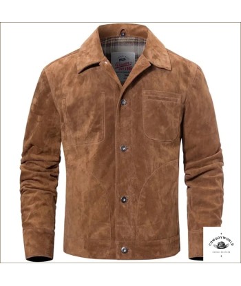 Veste Daim Marron Western en ligne