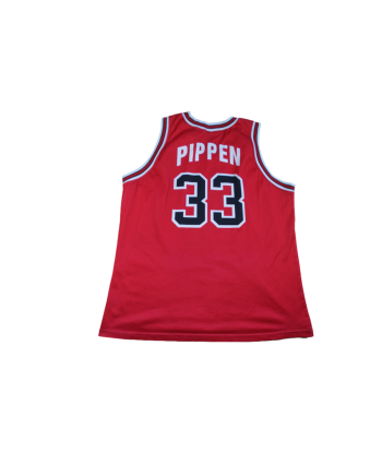 Maillot basket rétro Bulls Chicago N°33 Pippen NBA de technologie