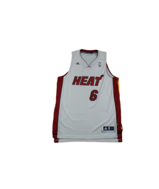 Maillot basket vintage Heat Miami N°6 King James NBA de la marque