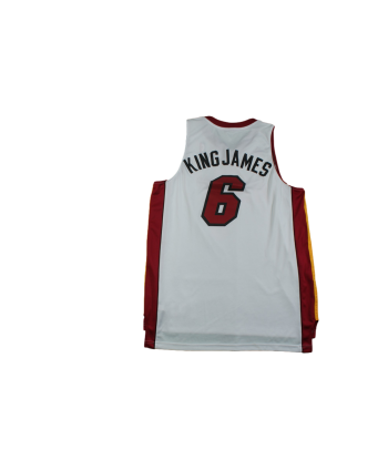 Maillot basket vintage Heat Miami N°6 King James NBA de la marque