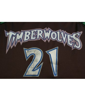 Maillot basket rétro Timberwolves Minnesota N°21 Garnett NBA s'inspire de l'anatomie humaine