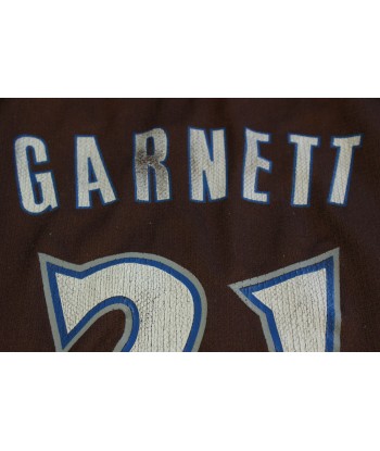 Maillot basket rétro Timberwolves Minnesota N°21 Garnett NBA s'inspire de l'anatomie humaine