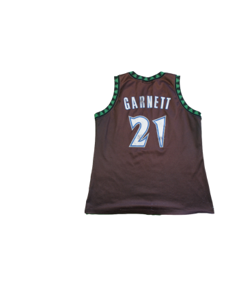 Maillot basket rétro Timberwolves Minnesota N°21 Garnett NBA s'inspire de l'anatomie humaine