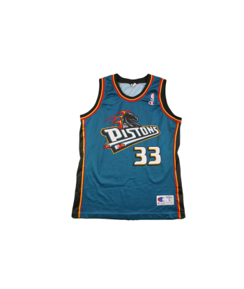 Maillot basket vintage Pistons Détroit N°33 Hill NBA acheter