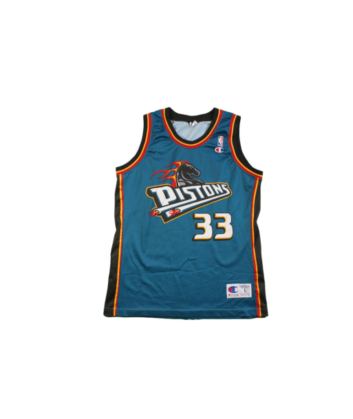 Maillot basket vintage Pistons Détroit N°33 Hill NBA acheter