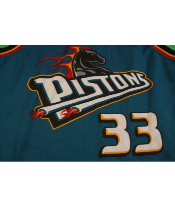 Maillot basket vintage Pistons Détroit N°33 Hill NBA acheter