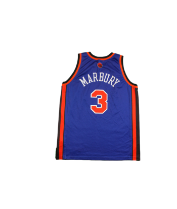 Maillot basket rétro Knicks New York N°3 Marbury NBA Dans la société mordern