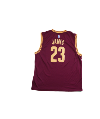 Maillot basket rétro Cavaliers Cleveland N°23 James NBA les muscles