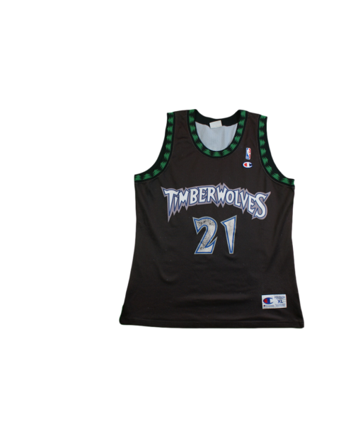 Maillot basket rétro Timberwolves Minnesota N°21 Garnett NBA sur le site 