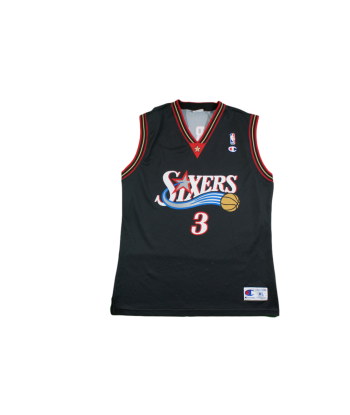 Maillot basket vintage Sixers Philadelphie N°3 Iverson NBA en linge