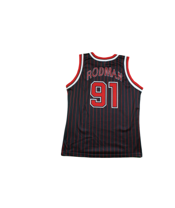 Maillot basket rétro Bulls Chicago N°91 Rodman NBA plus qu'un jeu 